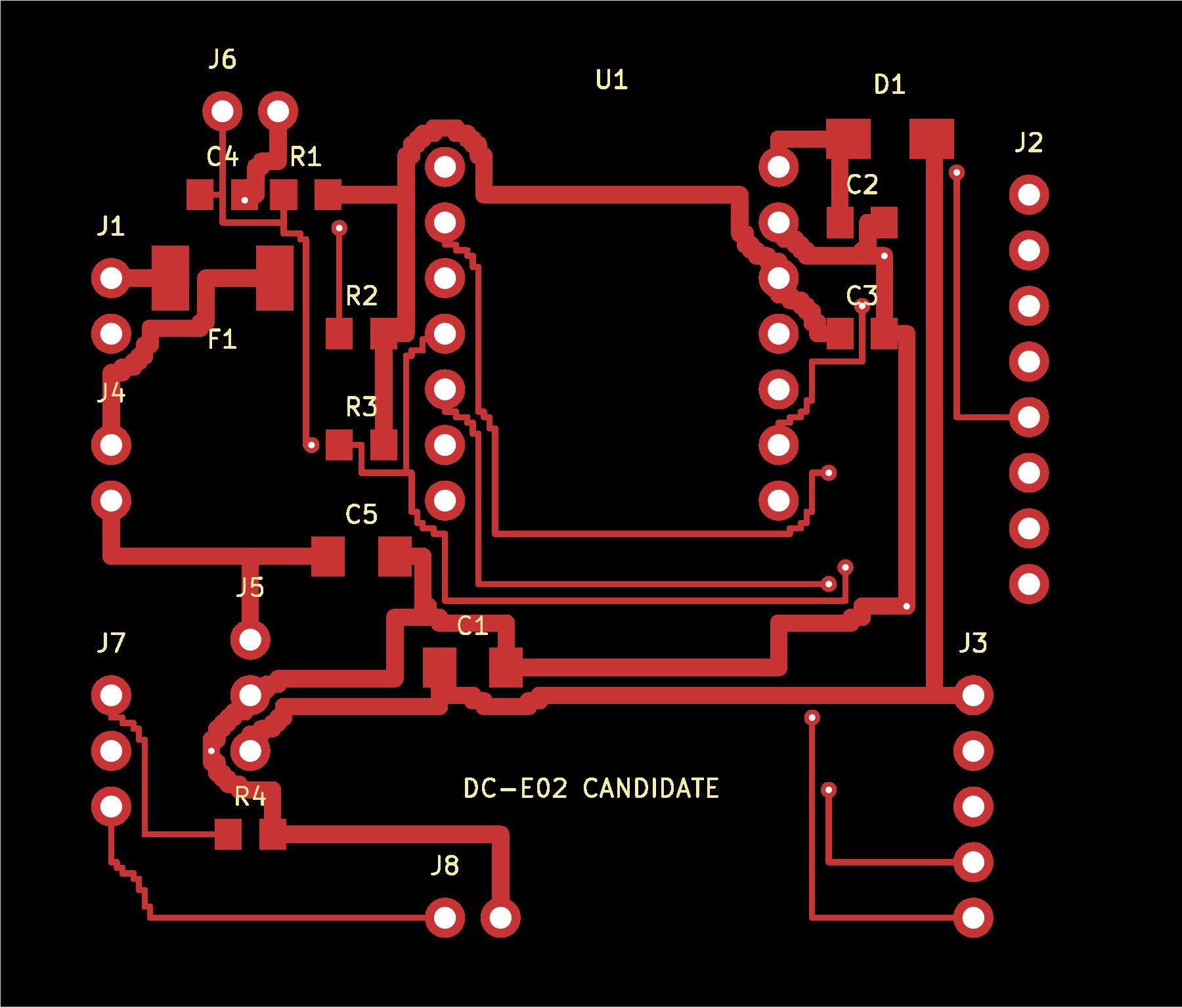 Lớp đồng mặt trên của bo carrier DC-01