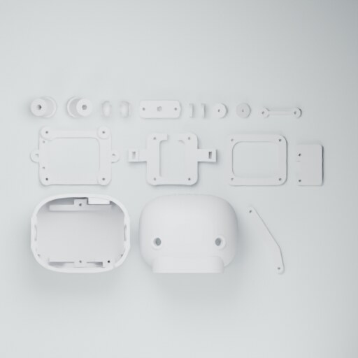 Khay in PETG với 17 chi tiết đã sắp